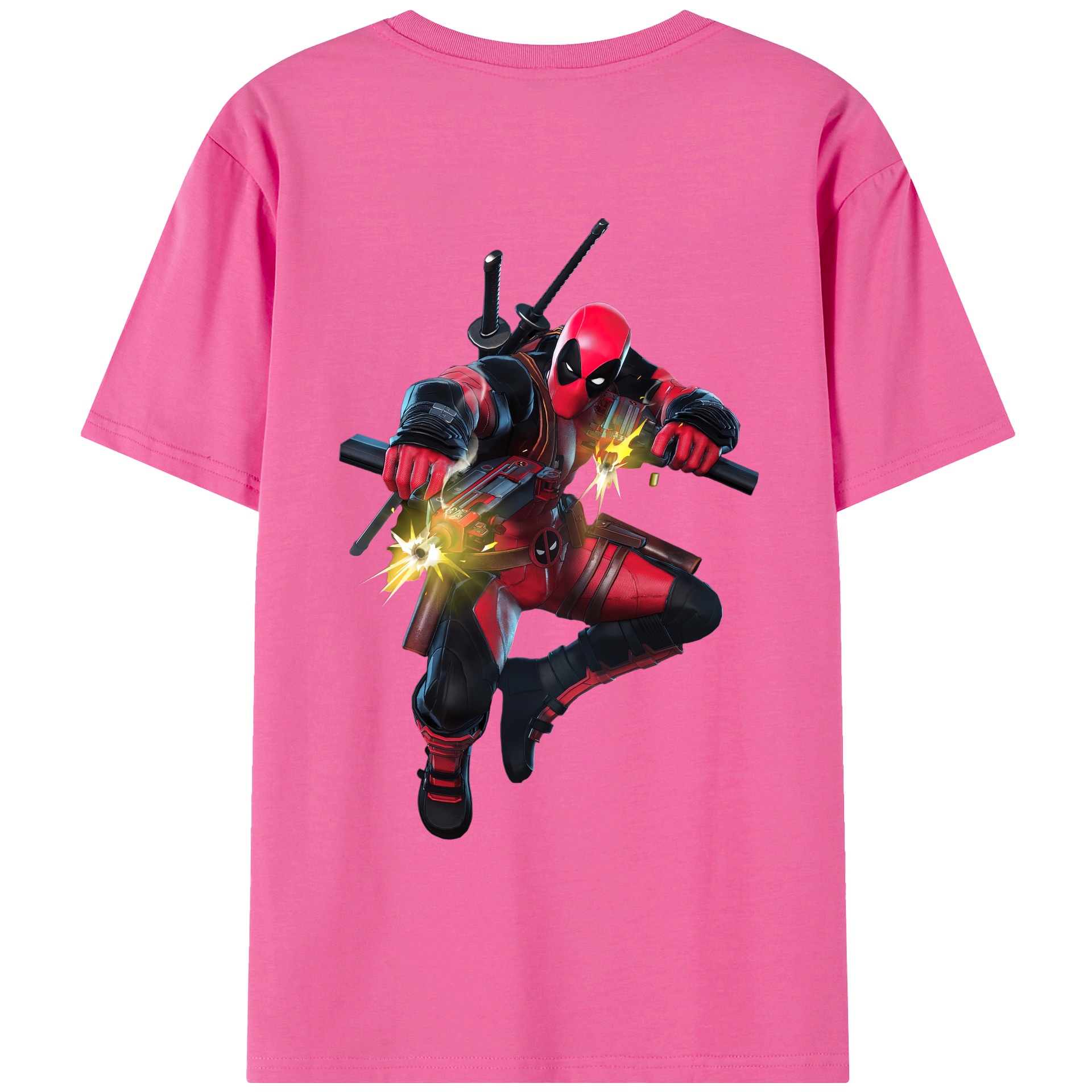 （画像用） Deadpool デッドプール レディース半袖Tシャツ(バックプリント)